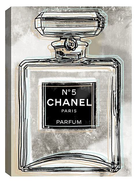 chanel no 5 wall decal|chanel art.